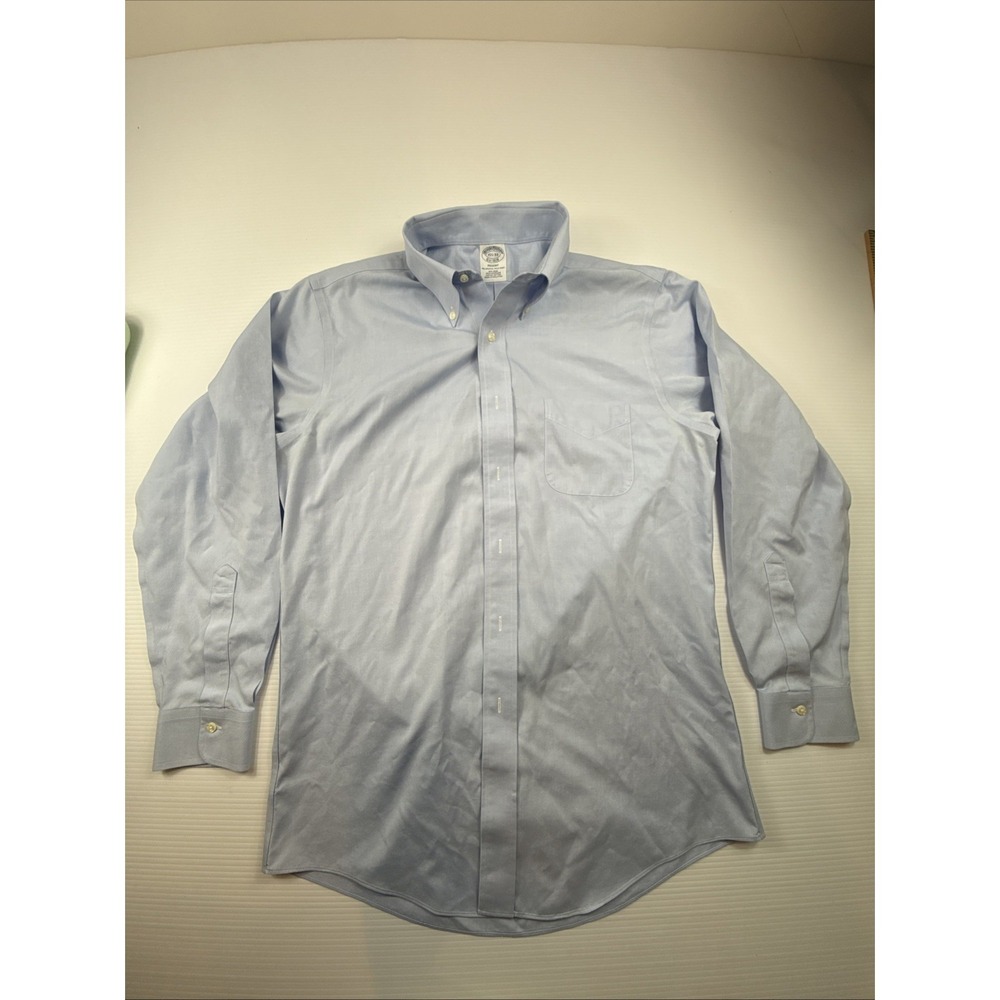 VTG Brooks Brothers Oxford Button Up Shirt 15.5 - 33 Blue Dress Outdoors Preppy